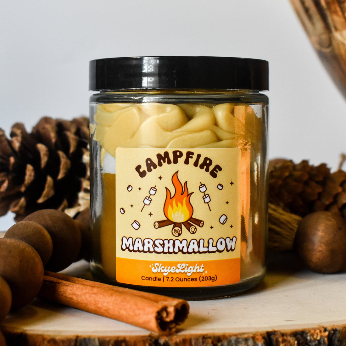 Campfire Marshmallow Candle