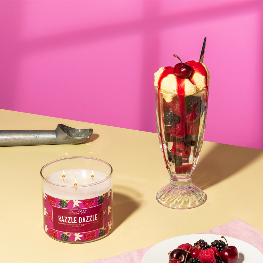 Raspberry and Blackberry Candle - Triple Wick